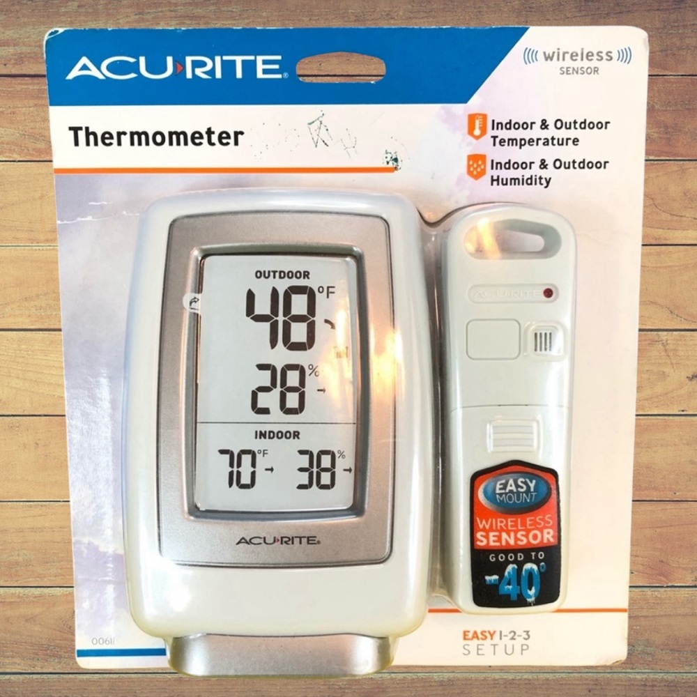 ACURITE Thermometer 00611A3 Wireless Sensor Indoor Outdoor Temperature Humidity
